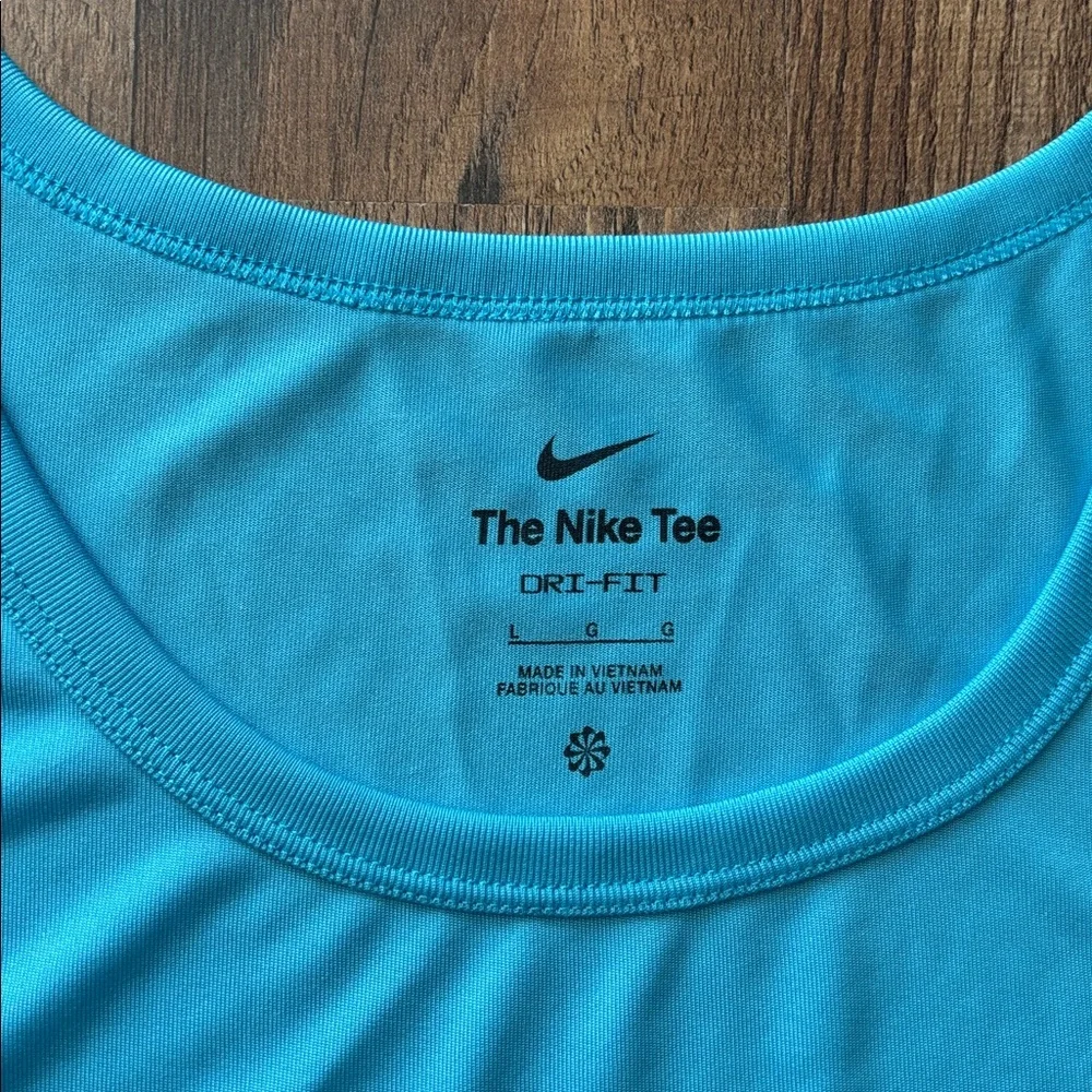 Nike Dri Fit Blue Athletic Running Gym Activewear Tank Top size large